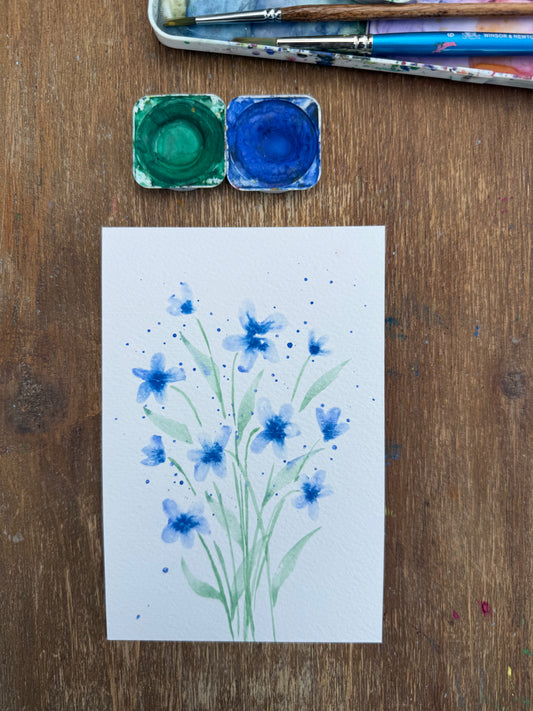 Blue Flowers (Original)